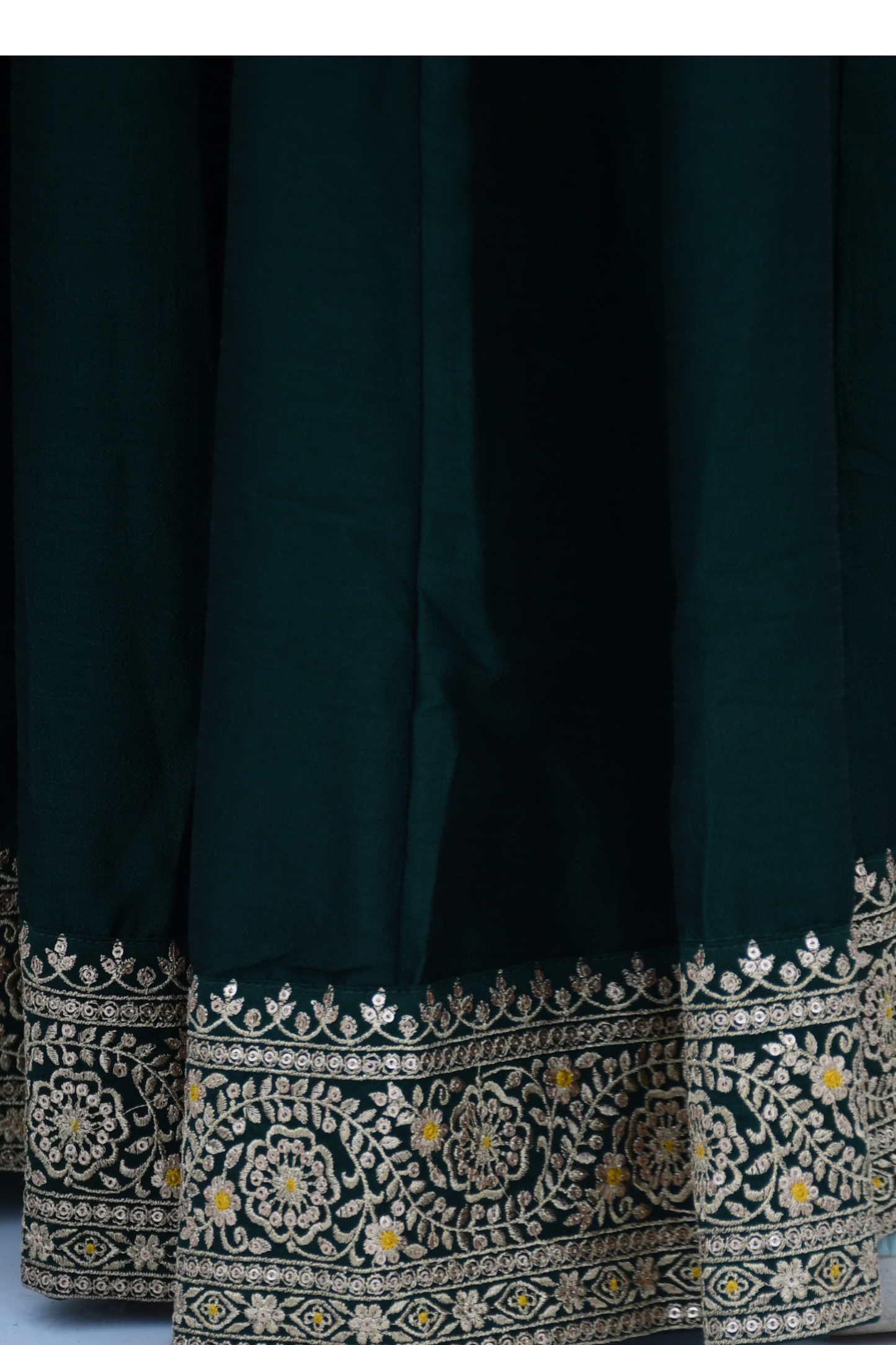 Emerald Bloom Anarkali Set