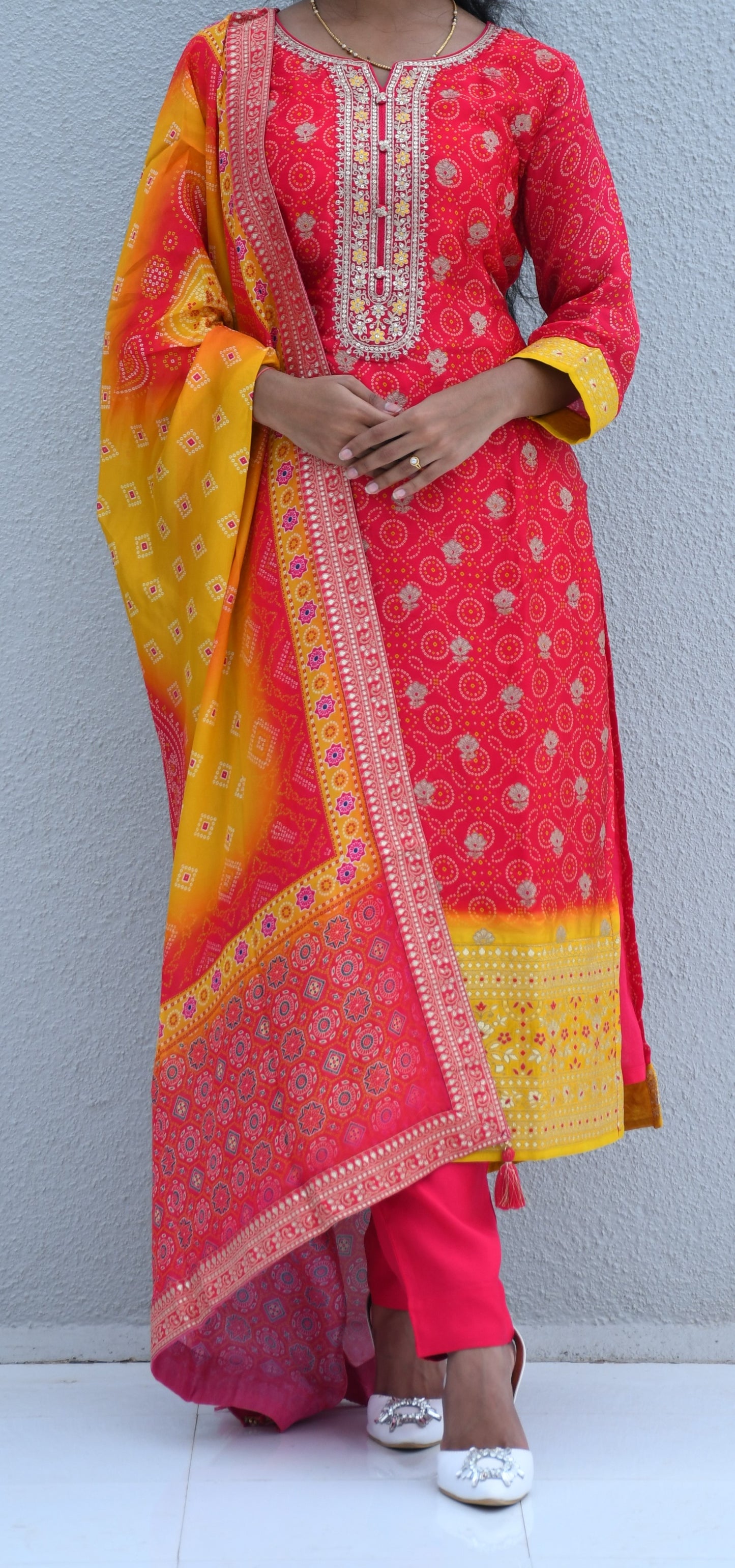 Rangmohar Bandhej Suit Set