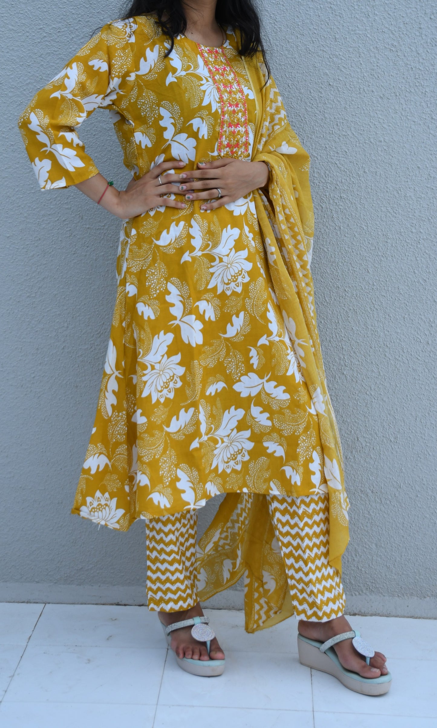 HaldiBloom Floral Suit Set