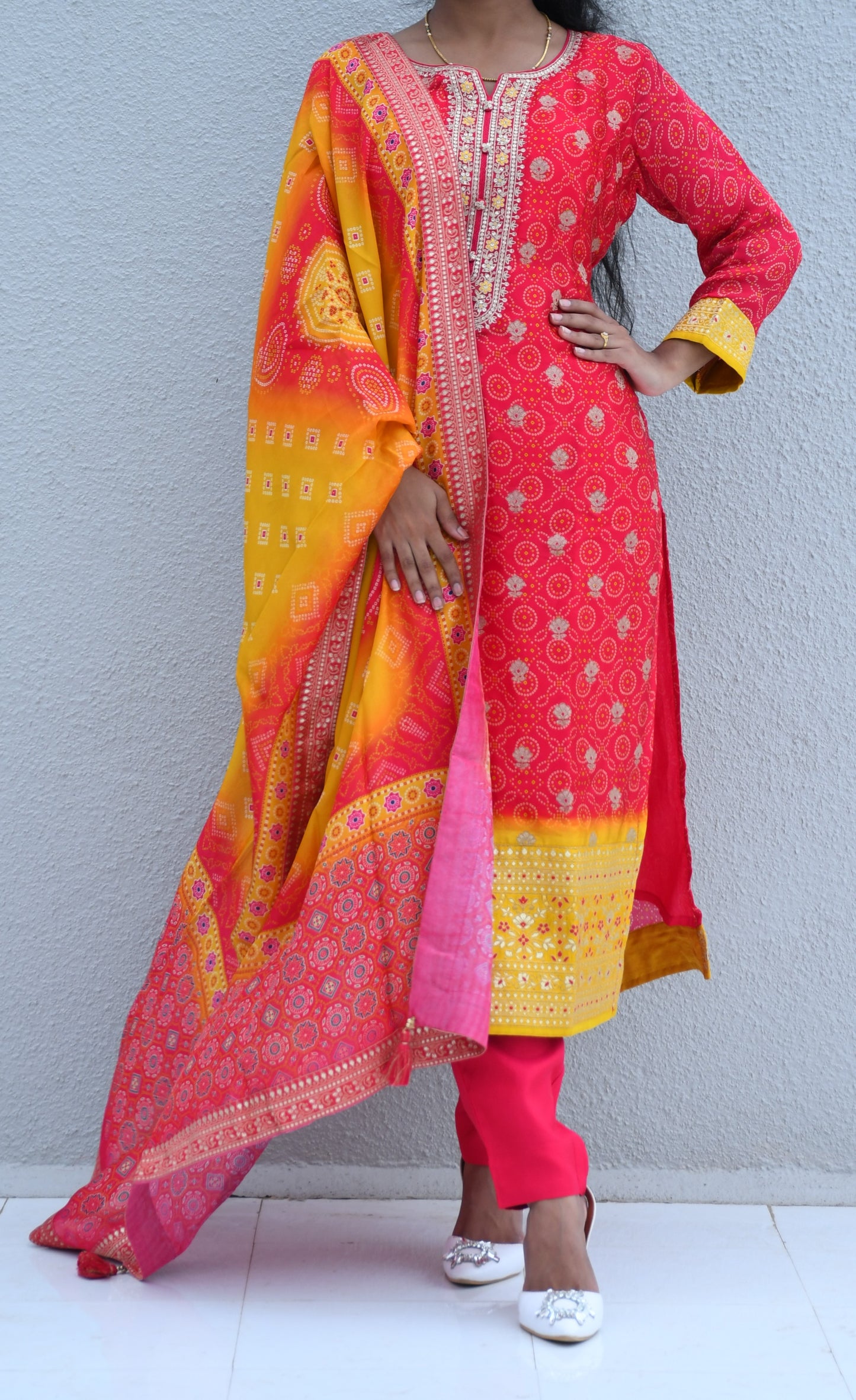 Rangmohar Bandhej Suit Set