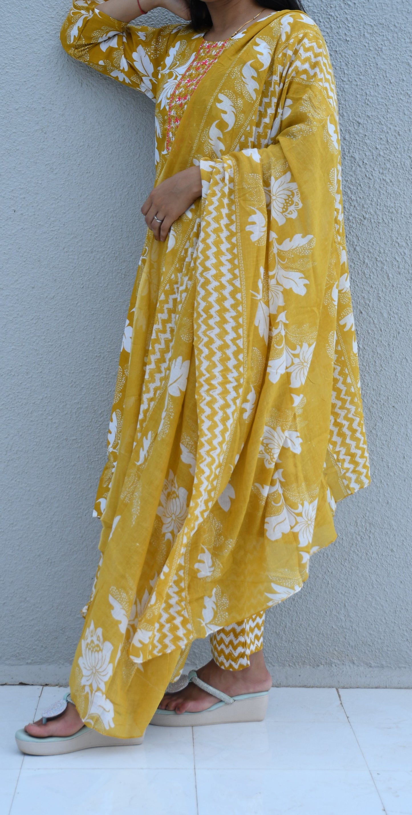 HaldiBloom Floral Suit Set