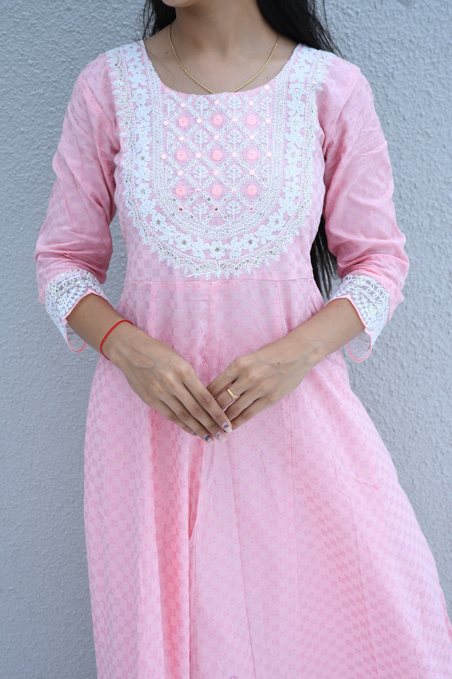 Blush Bloom Anarkali Kurti
