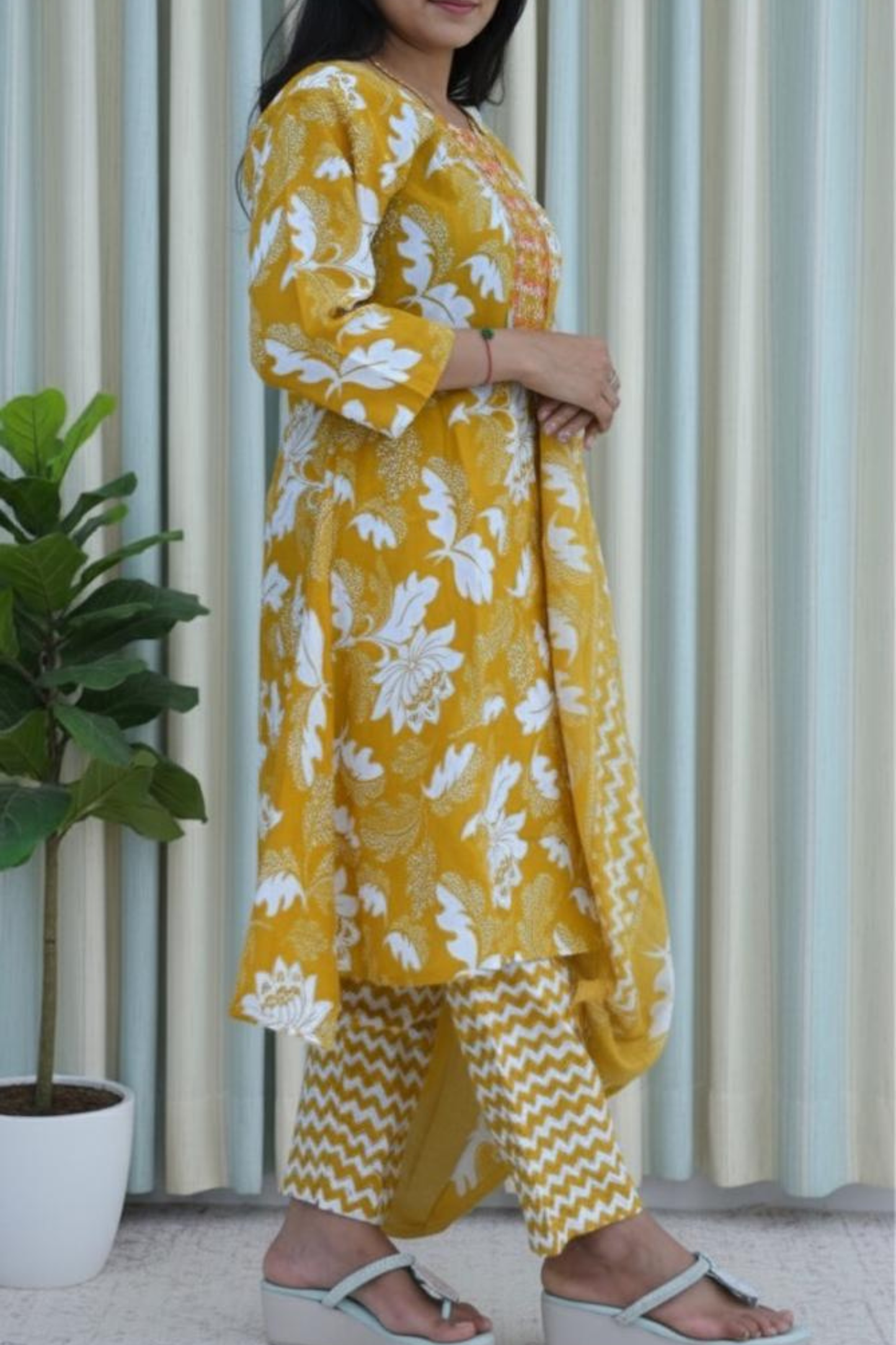 HaldiBloom Floral Suit Set