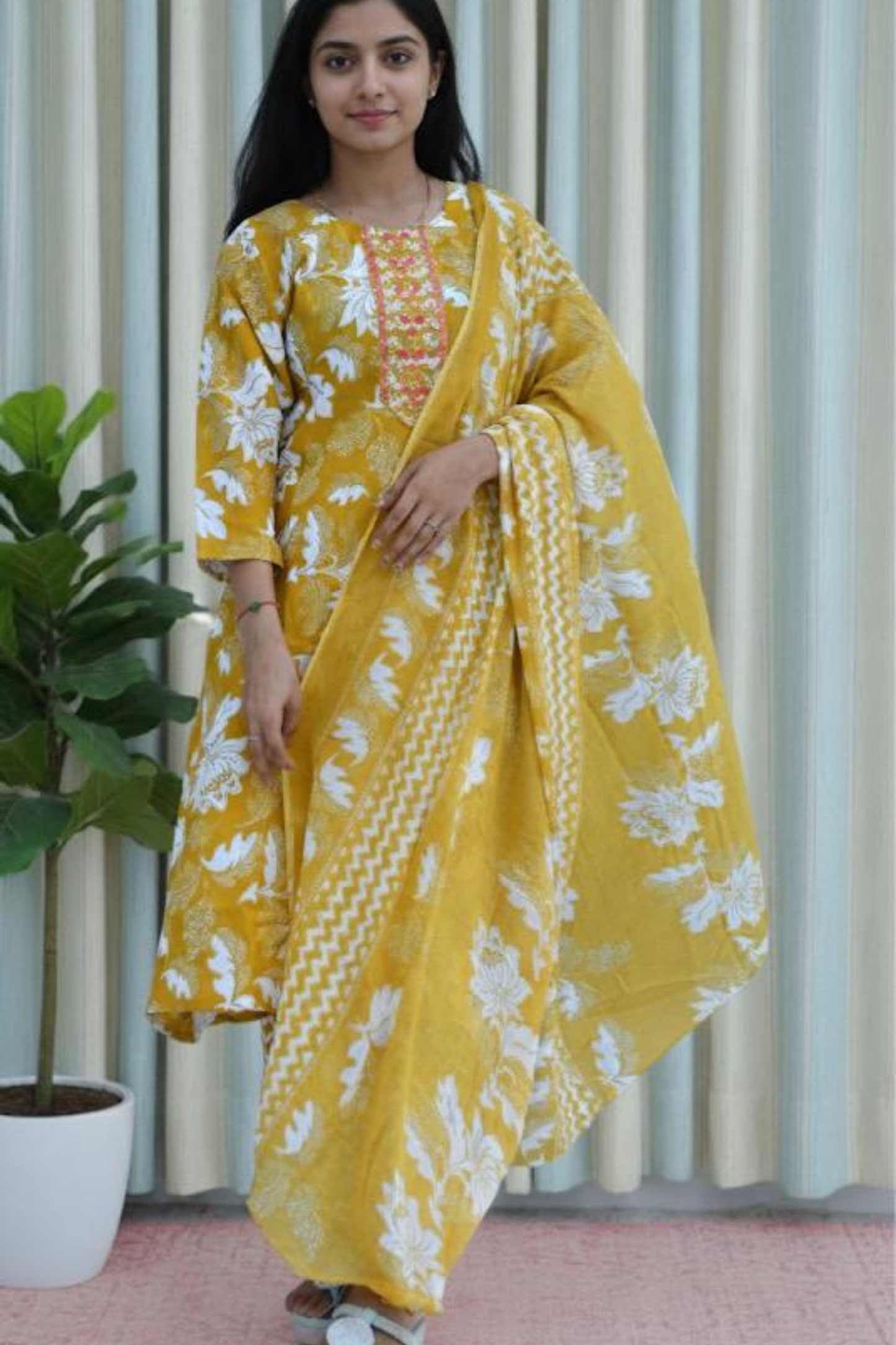 HaldiBloom Floral Suit Set