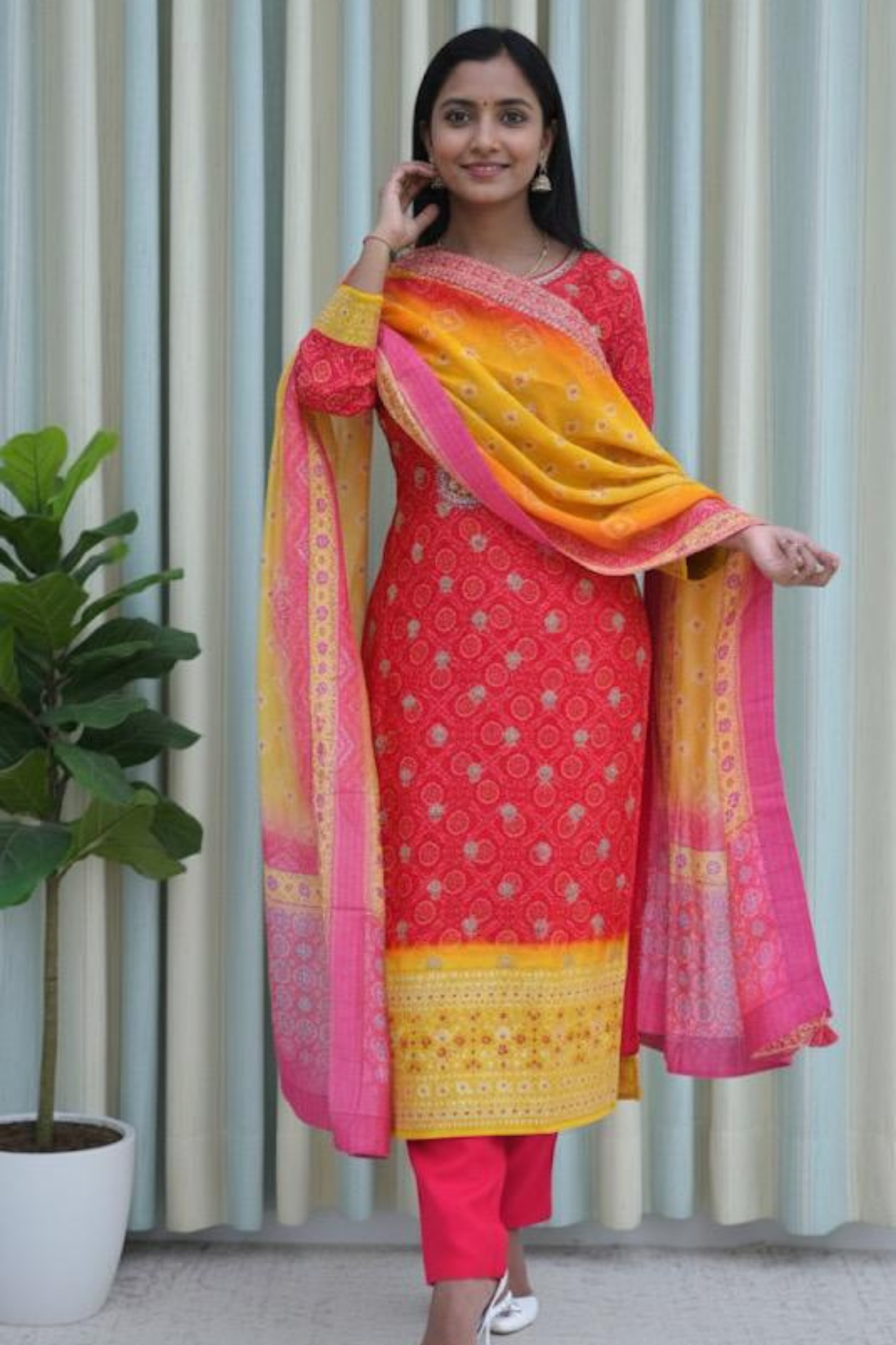 Rangmohar Bandhej Suit Set