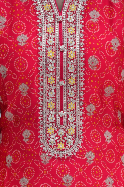 Rangmohar Bandhej Suit Set