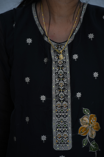 Midnight Blossom Suit Set