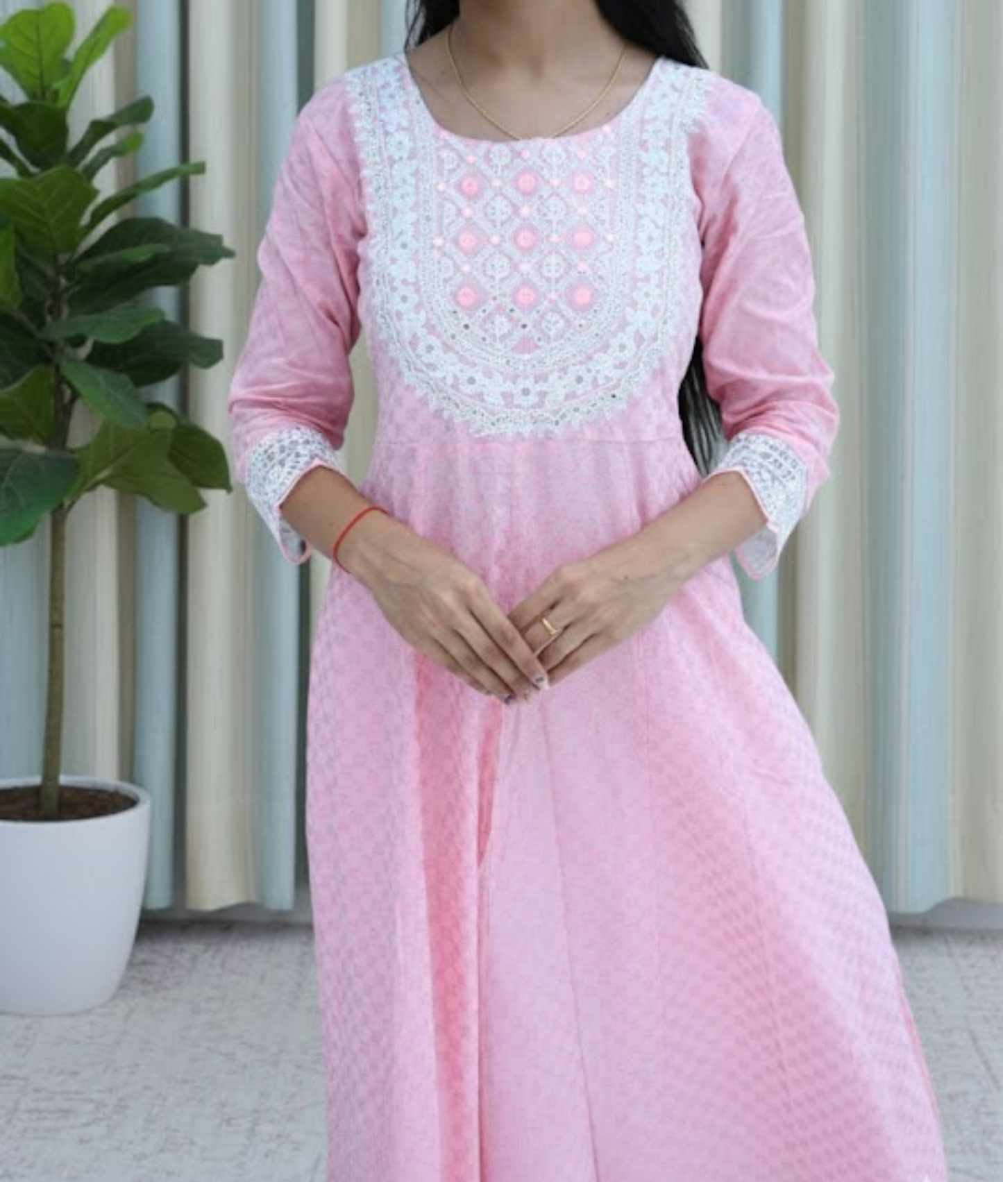 Blush Bloom Anarkali Kurti