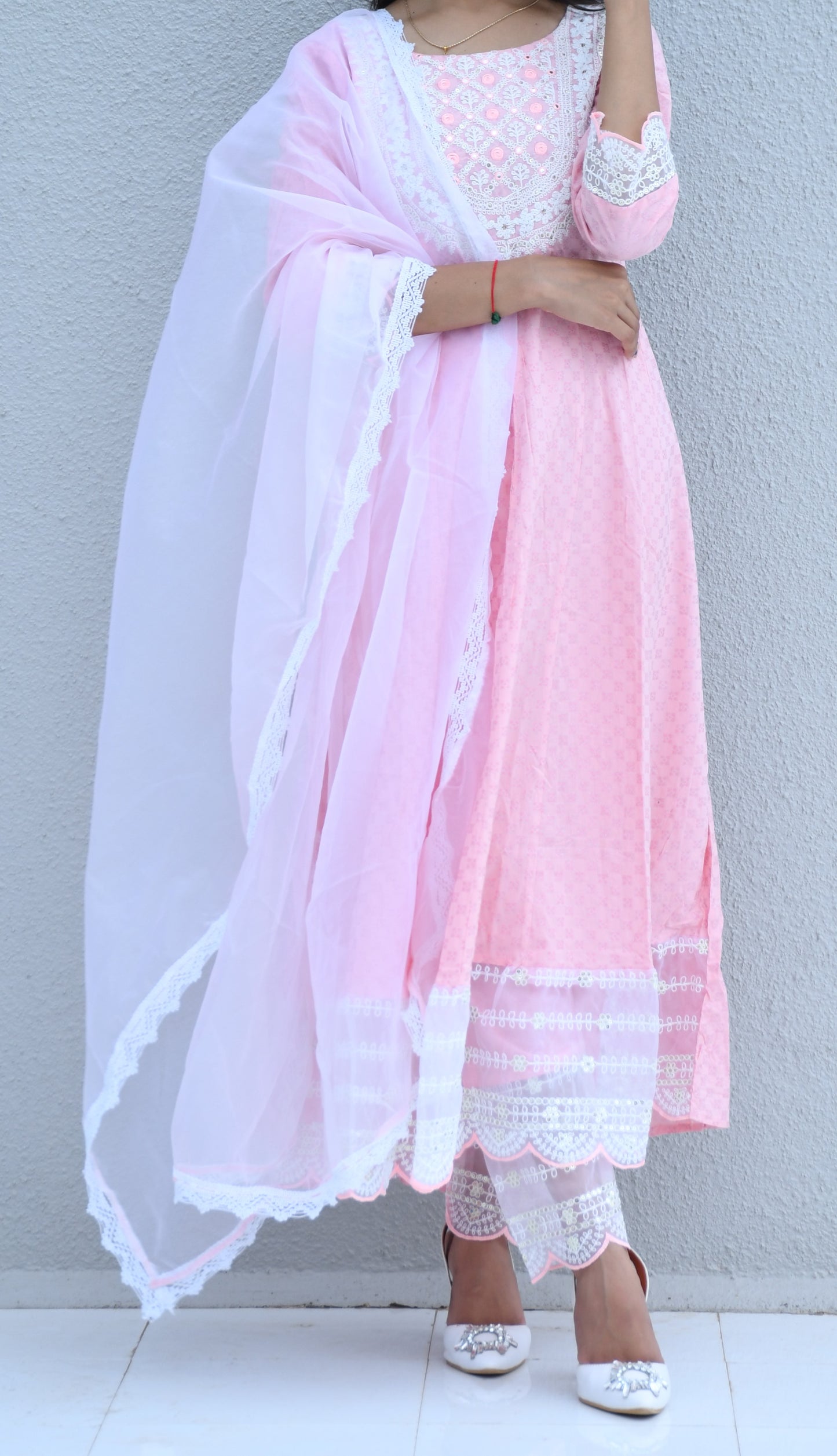 Blush Bloom Anarkali Kurti