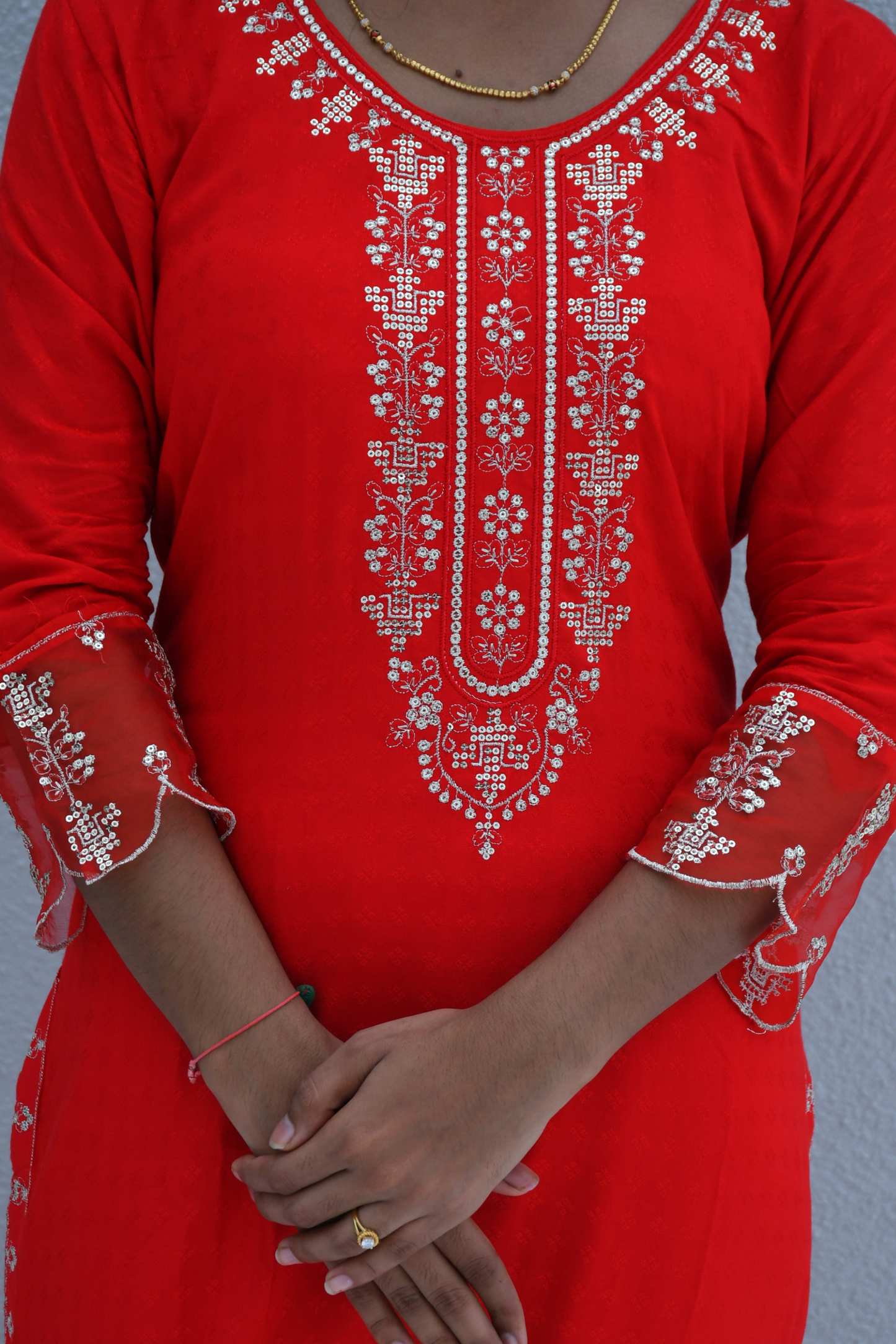 Scarlet Shine Suit Set