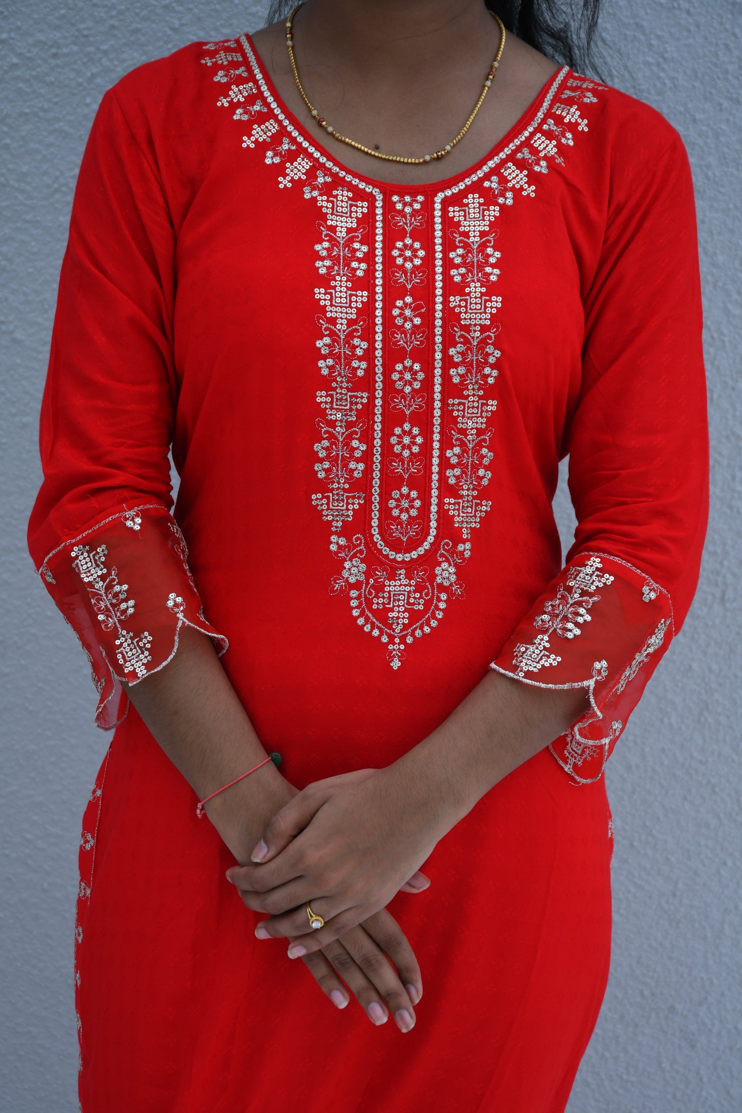 Scarlet Shine Suit Set