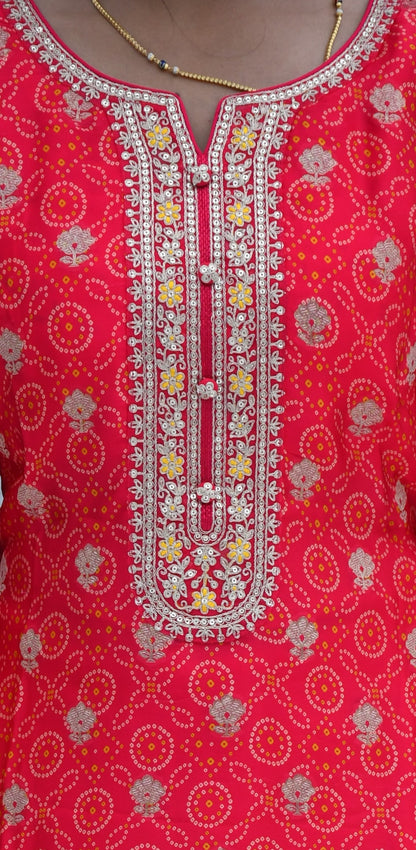 Rangmohar Bandhej Suit Set