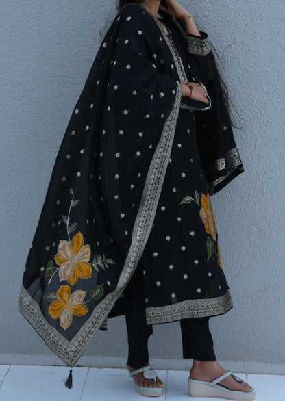 Midnight Blossom Suit Set
