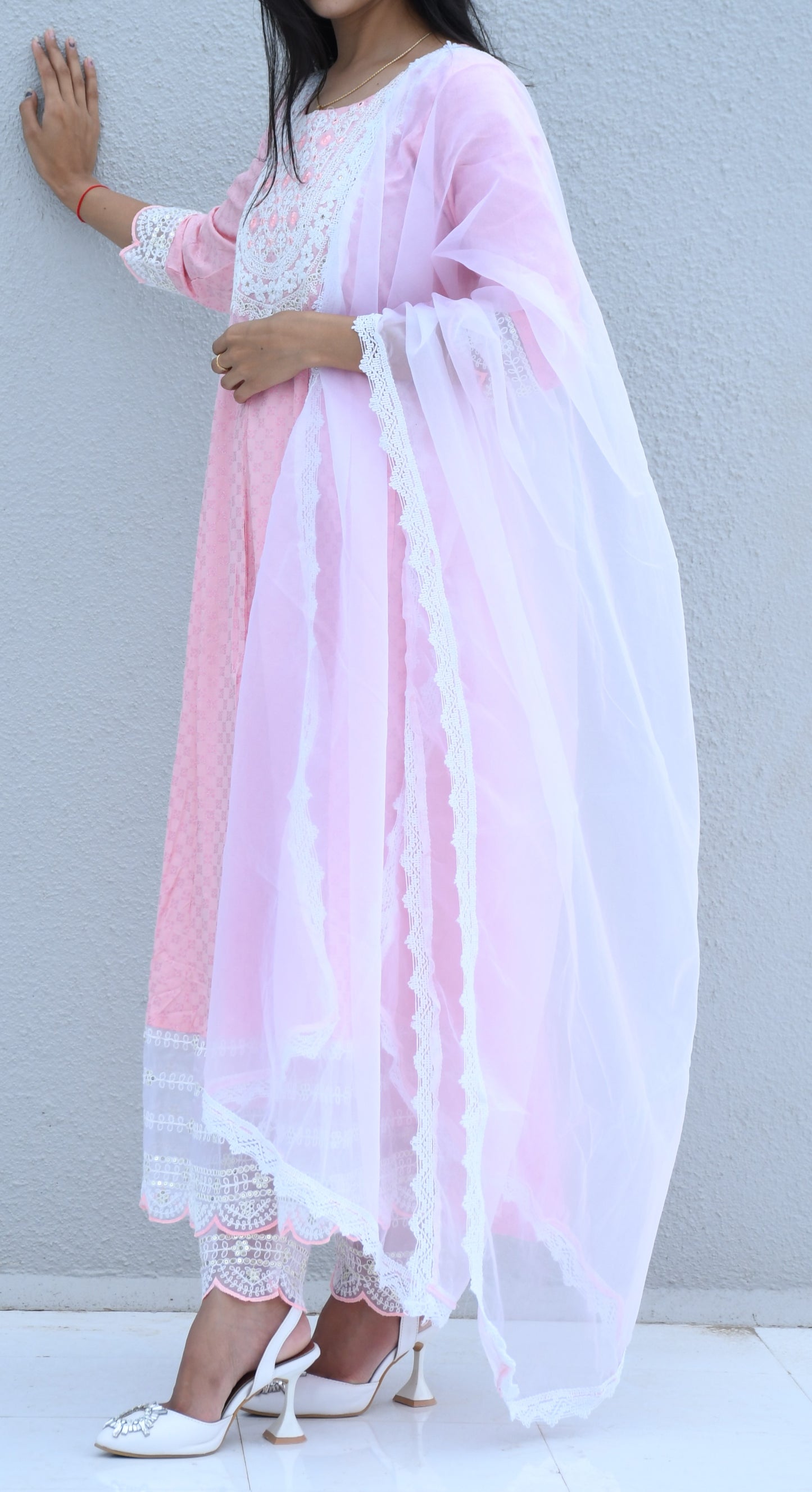 Blush Bloom Anarkali Kurti