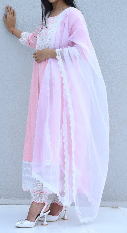 Blush Bloom Anarkali Kurti