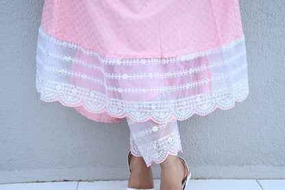 Blush Bloom Anarkali Kurti